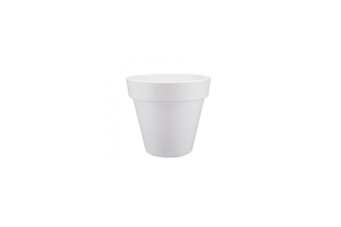 Bloempot L | Wit Ø50xH45
