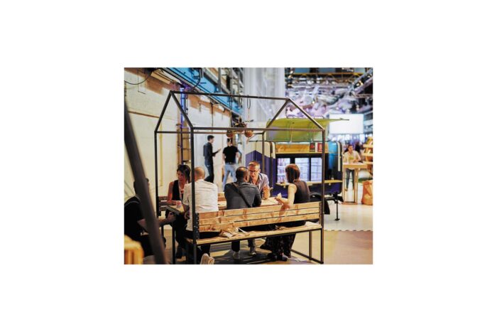 Brooklyn design picknickbankhuisje L180xB170xH230 (set) - Afbeelding 2