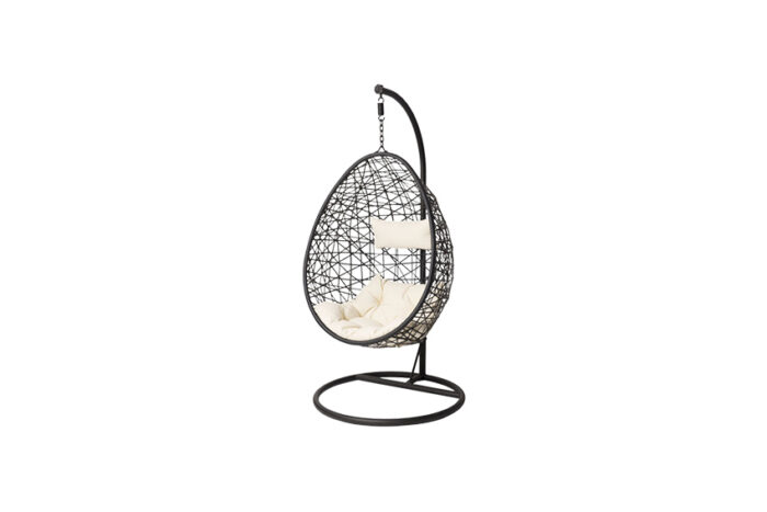 Brooklyn hangstoel zwart L95xB95xH196