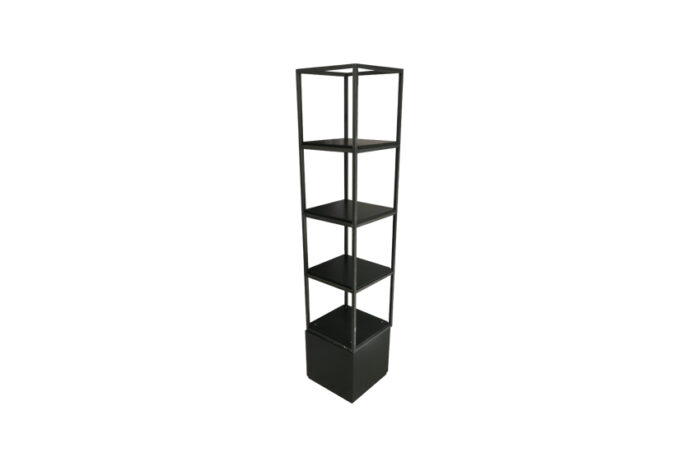 Brooklyn backbar staal staander laag zwart L52xB52xH249 - Afbeelding 2