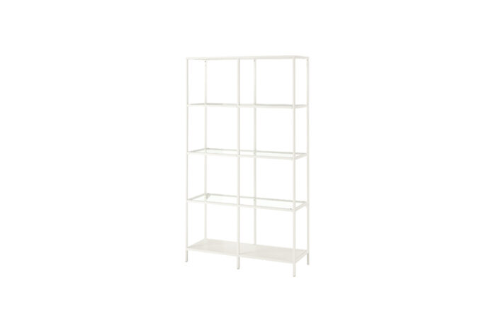 Brooklyn displaykast staal wit L100xB36xH175