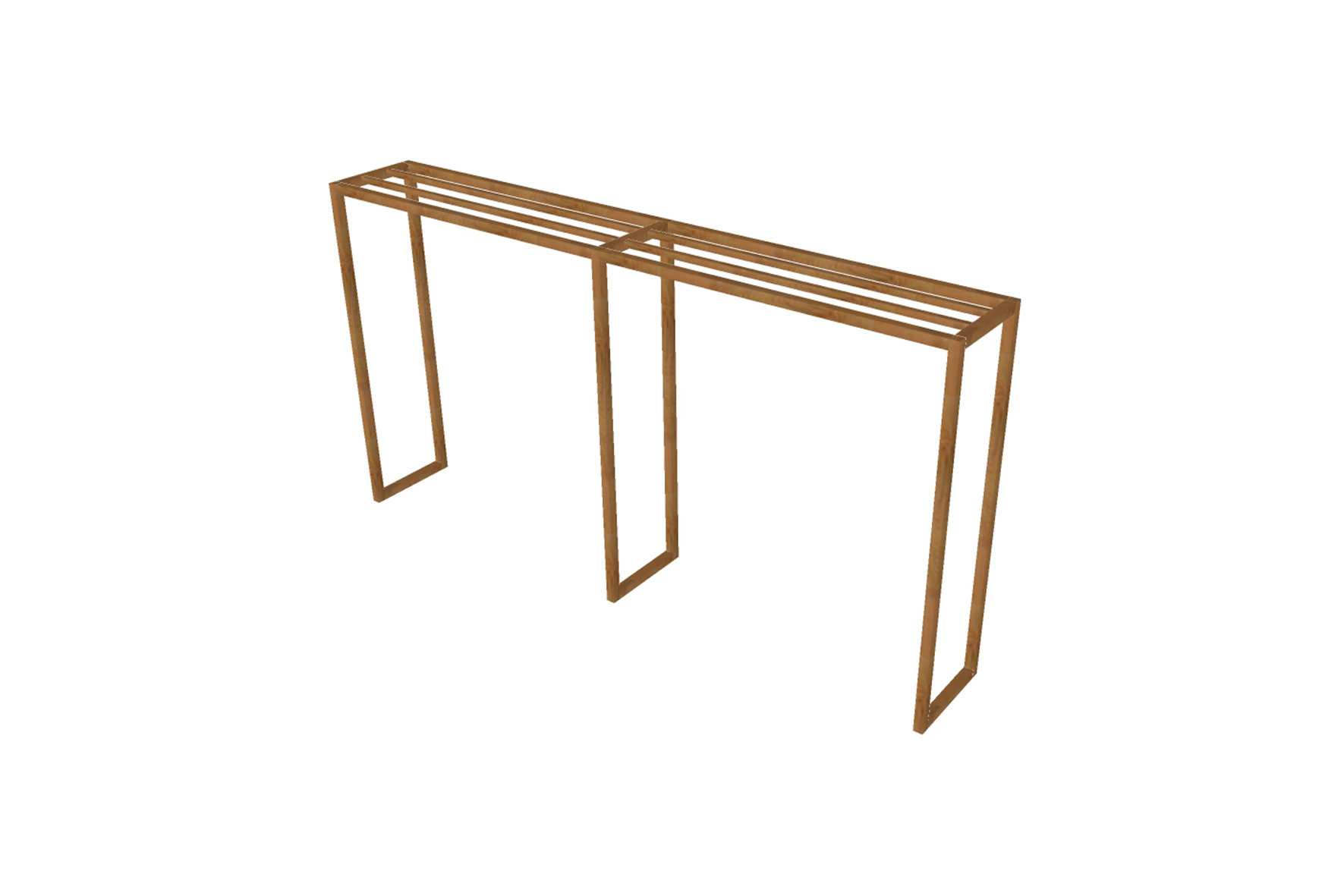 Buffetpergola | F | Dubbel palissander L523xB80xH275