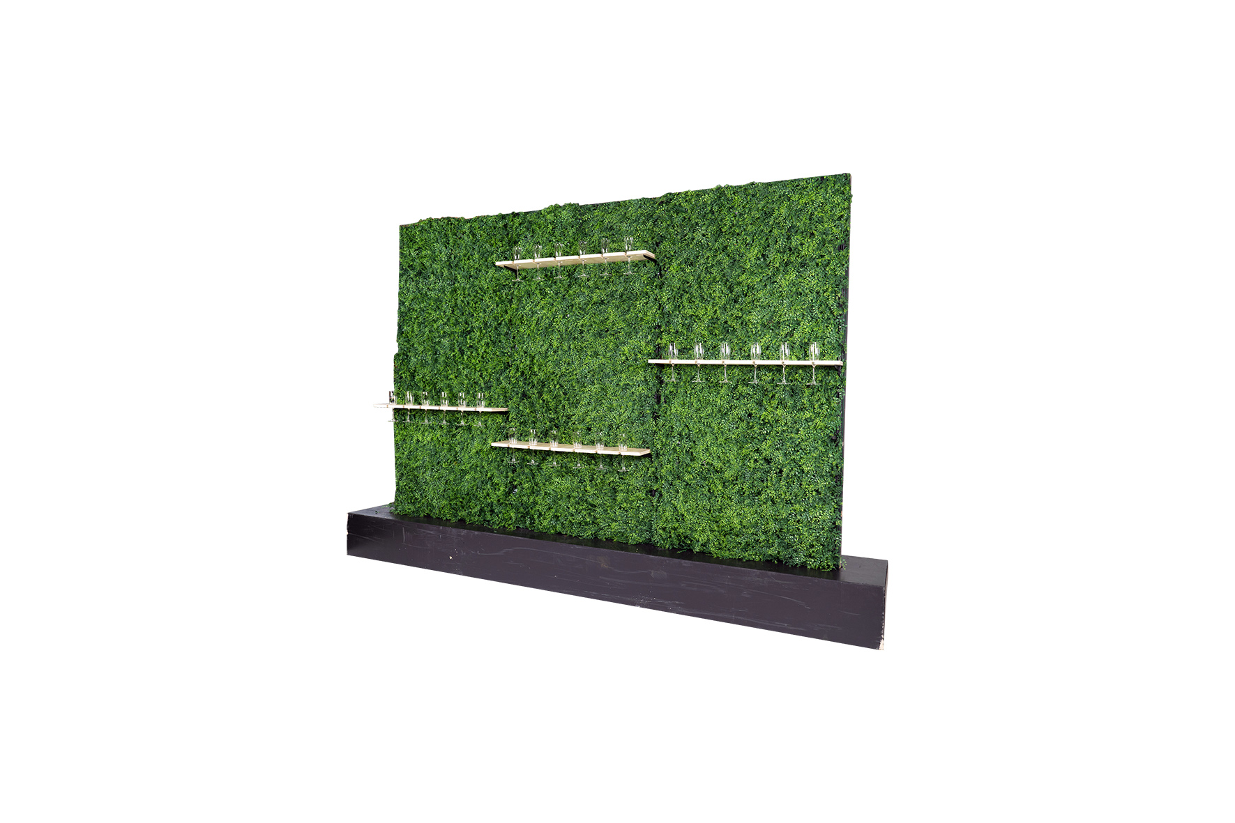 Champagne/cocktail wall L345xB50xH230 (set)