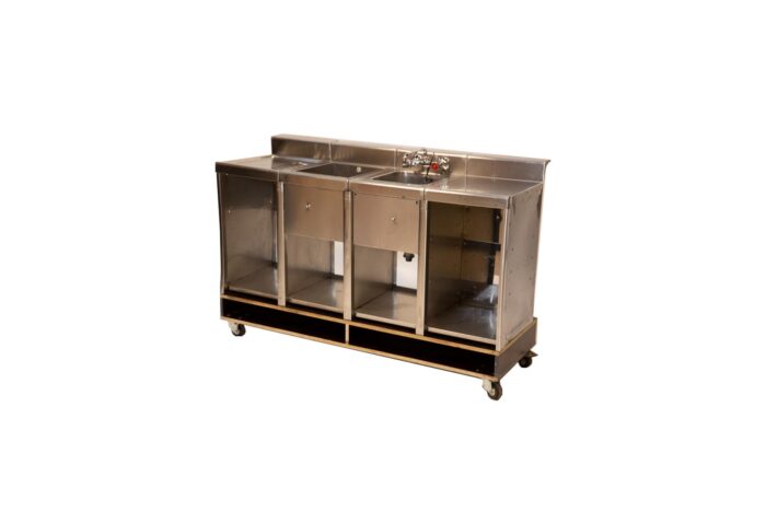 Cocktail workstation - RVS L160 - 1p (set)