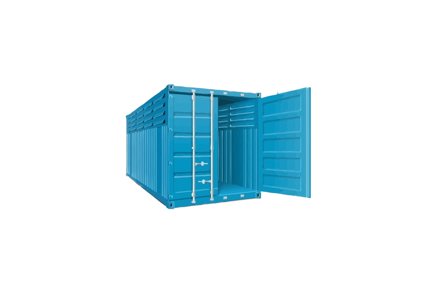 Container blauw 10ft.