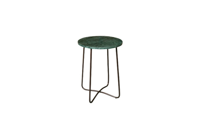 Cosmo Velvet bijzettafel Emerald Ø41xH55