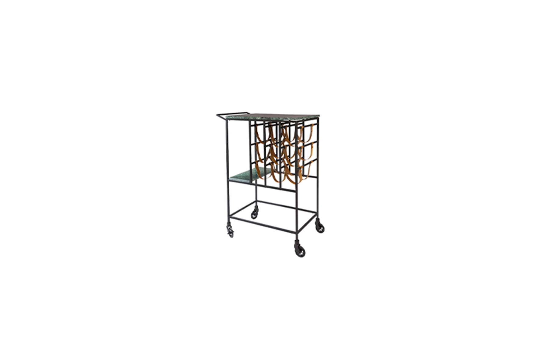 Cosmo Velvet serveer trolley emerald L65xB36xH87