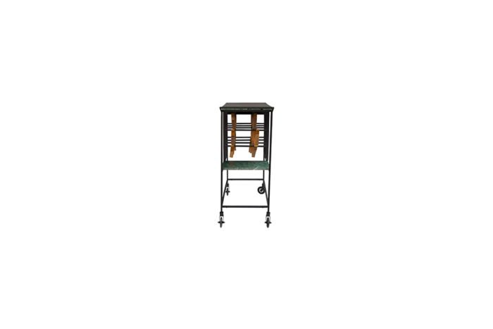 Cosmo Velvet serveer trolley emerald L65xB36xH87 - Afbeelding 3