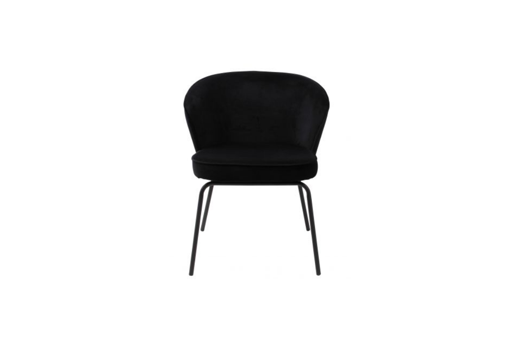 Cosmo Velvet stoel zwart L51xB56xH80