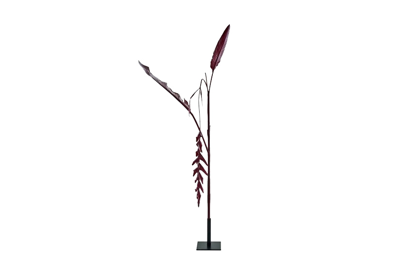 Kunstplant | Heliconia donker rood met standaard H220
