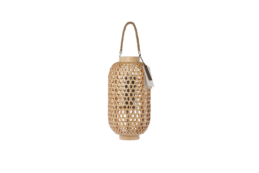 Lantaarn | Bamboe naturel zonder glas H57