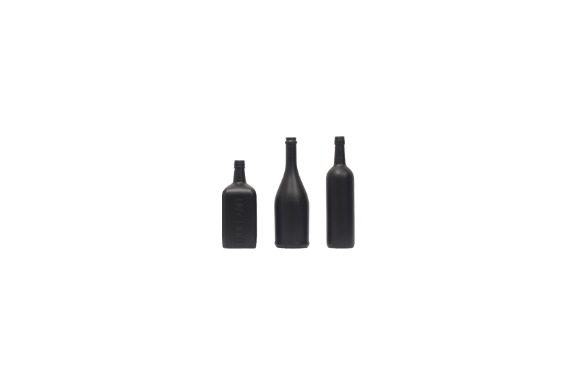 Vaas | Fles divers mat zwart