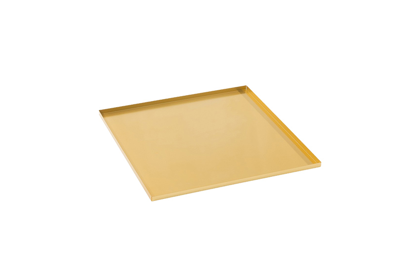 Plateau goud metaal L30xB30