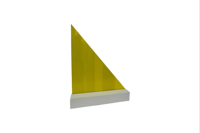 Decorpaneel geel driehoek L118xH150 (set)