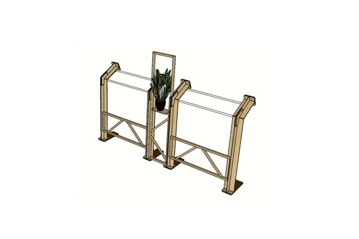Eco Chique frame compleet L514xB88xH364 (set)