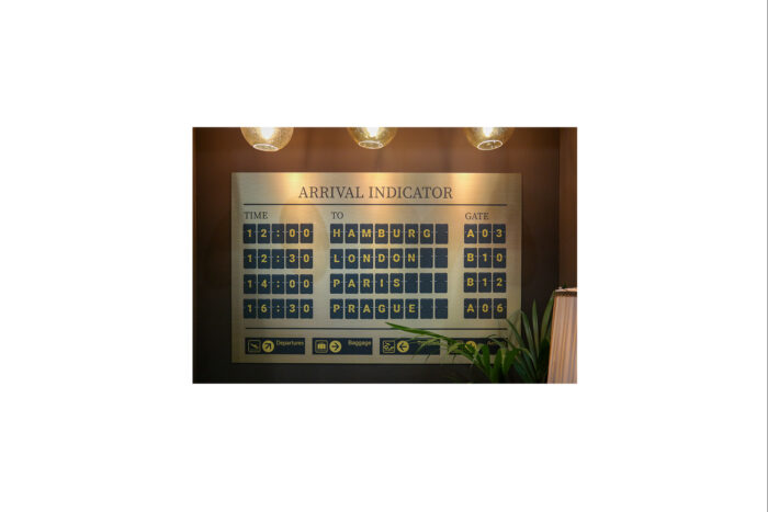 Flight arrival dibond metal brush L150xH120 - Afbeelding 2