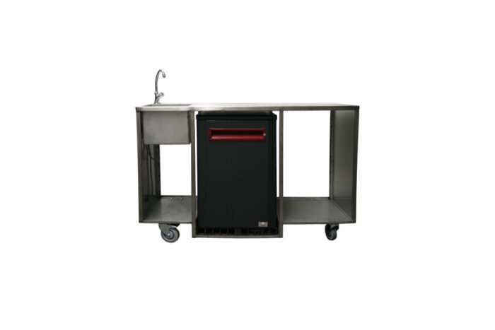 Koelbuffet - 1-deurs met spoelbak L150xB60xH95