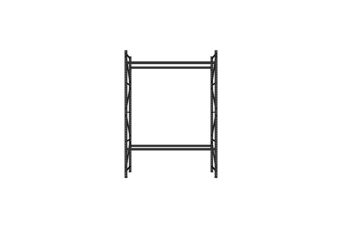 Industrieel stelling zwart L270xB90xH390 | type A (set) - Afbeelding 2