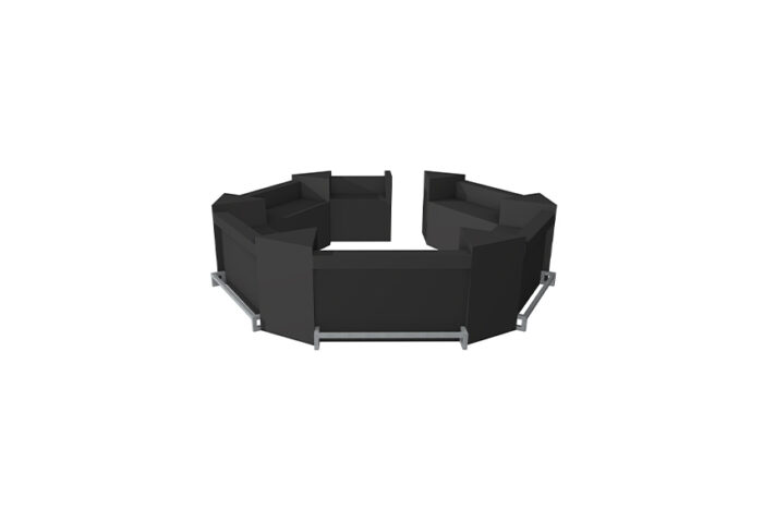 Kaapstad bar hexagon  L640xB590