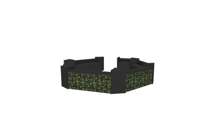 Kaapstad bar hexagon  L640xB590 - Afbeelding 3