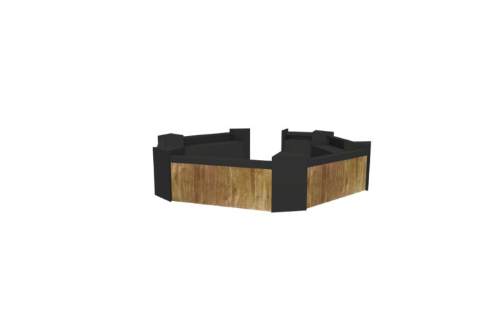 Kaapstad bar hexagon  L640xB590 - Afbeelding 4