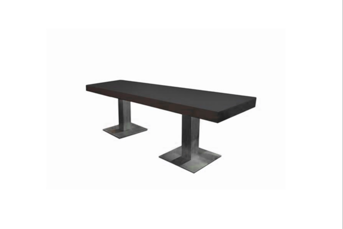 Kaapstad dinertafel lang RVS poot L250xB70xH78
