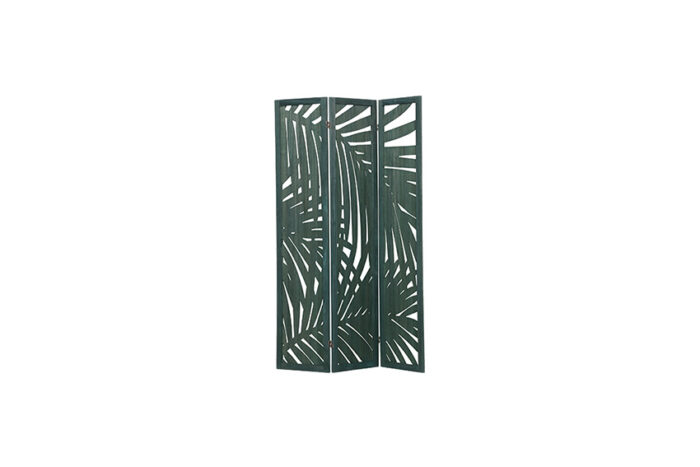 Kamerscherm | Botanical warm groen L120xH170