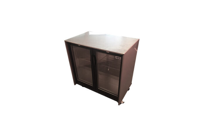 Koelbuffet - 2-deurs glasdeur L91xB58xH96