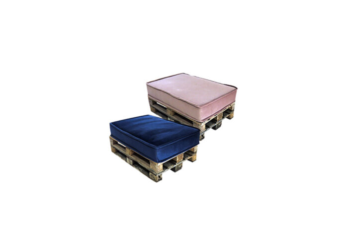 Marokkaanse loungebank fluweel L120xB80xH50 (diverse kleuren) - Image 3