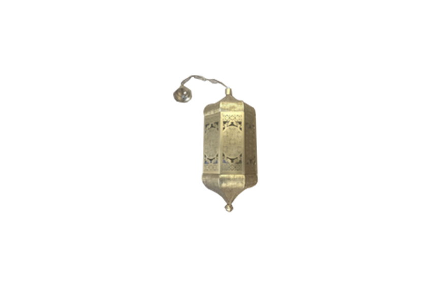 Oosterse hanglamp goud Ø26xH61