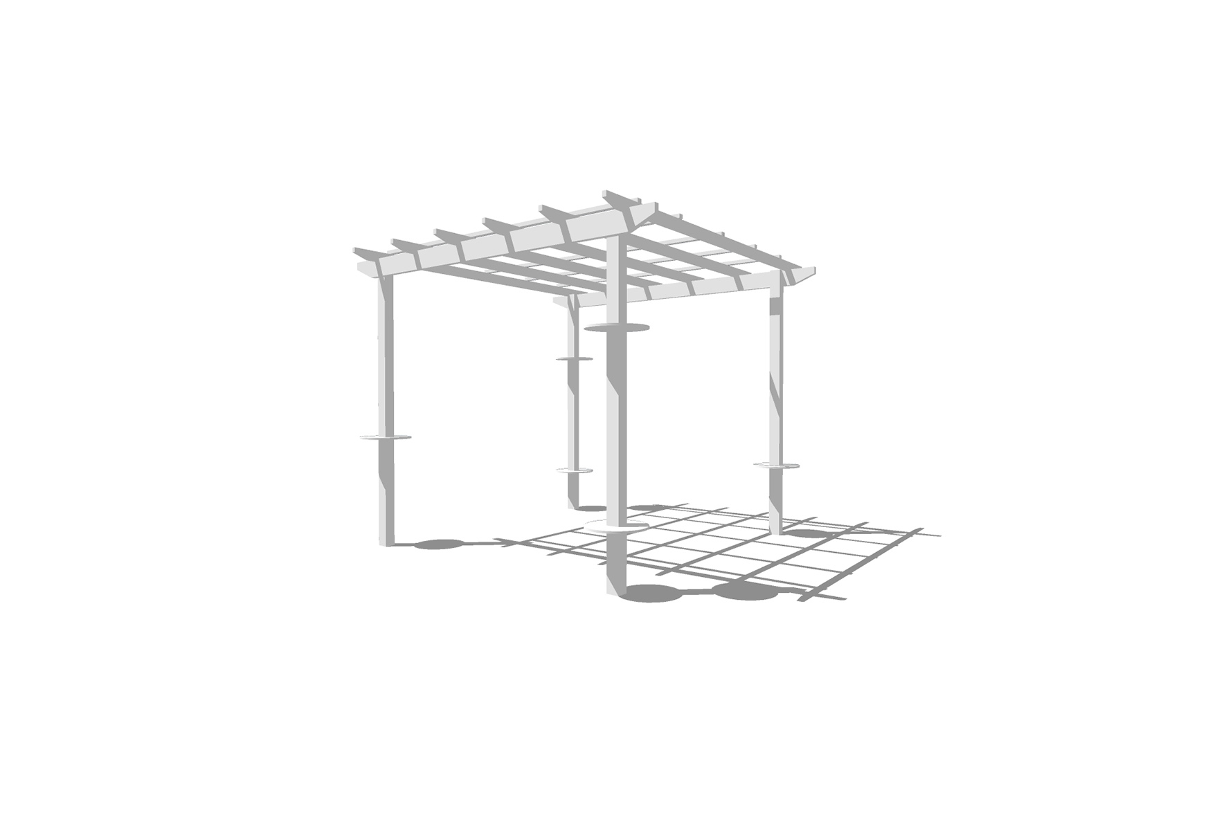 Pergola | C | Wit hout L500xB300xH300