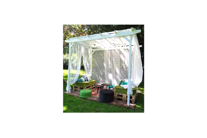 Pergola | A | Wit hout L360xB235xH275 - Afbeelding 2