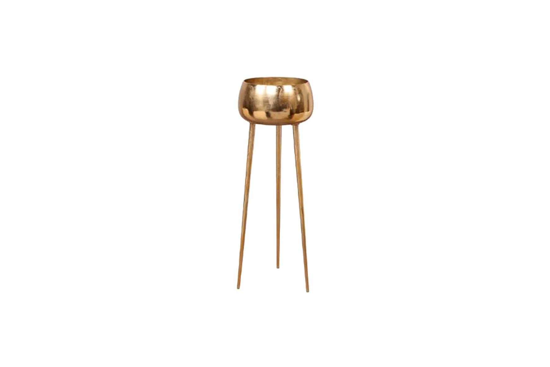 Plantenbak op poten goud laag L40xB40xH130