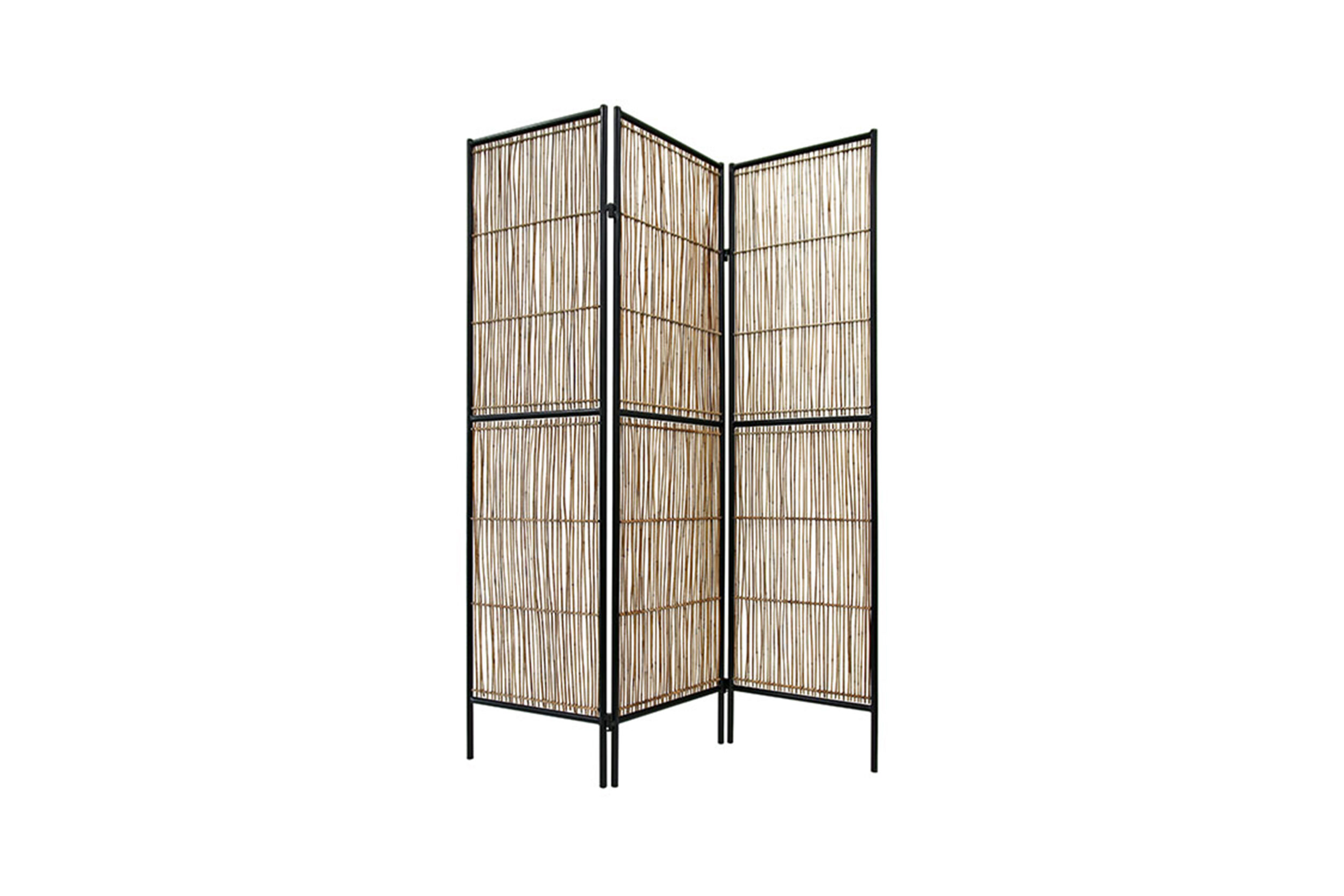 Kamerscherm | Rotan in metalen frame L139xH180