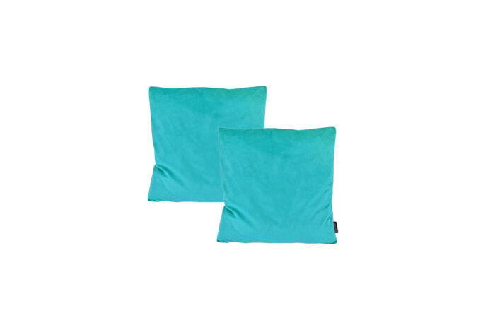 Sierkussen | Fluweel turquoise L45xB45