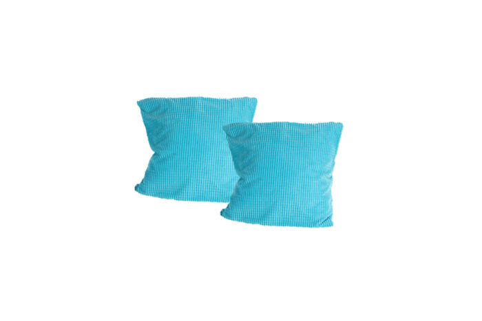 Sierkussen | Aqua blauw structuur L70xB70