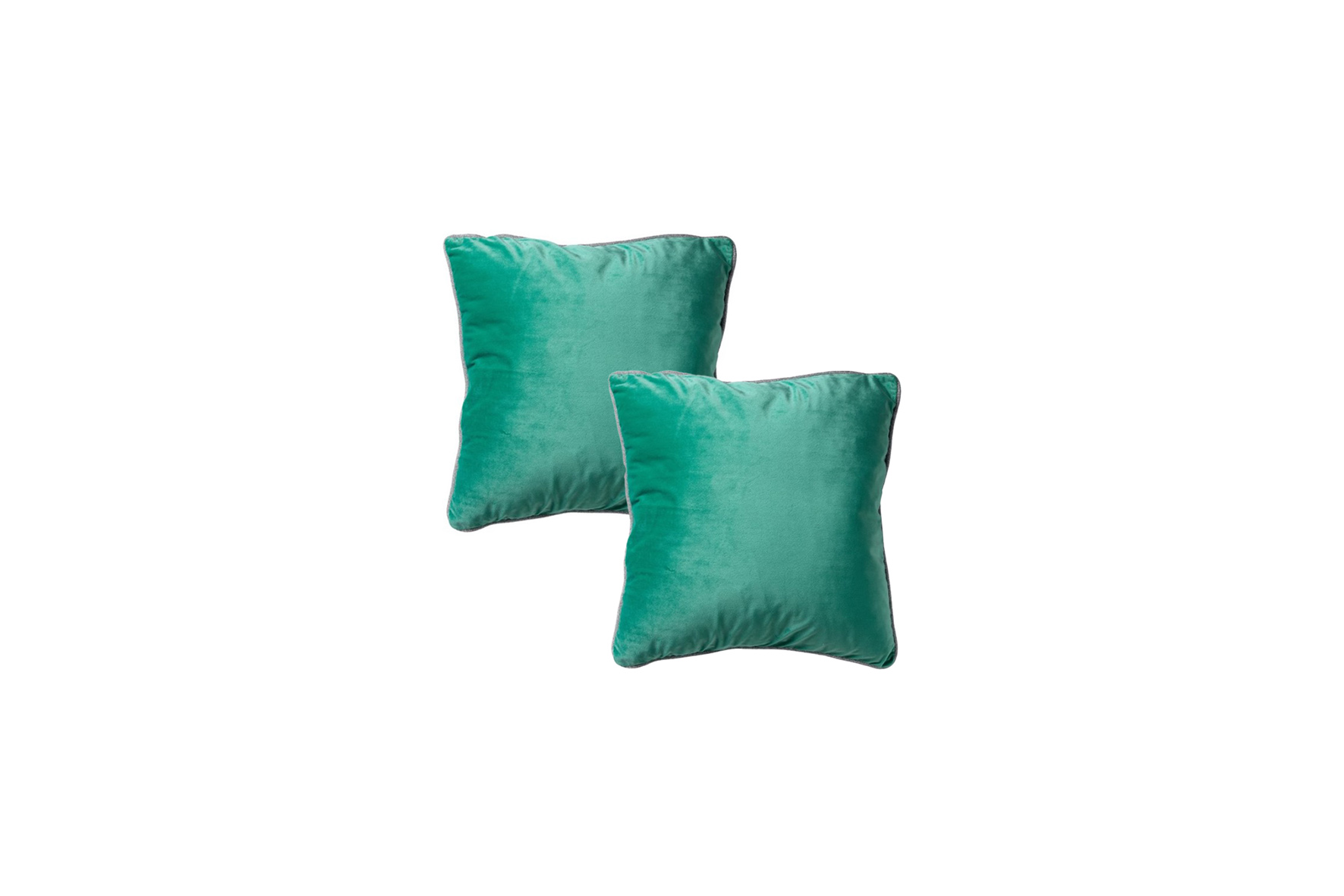 Sierkussen | Fluweel mintblauw met glitterbies L45xB45