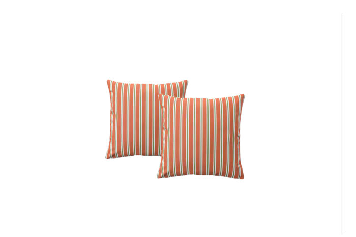 Sierkussen | Oranje gestreept L50xB50
