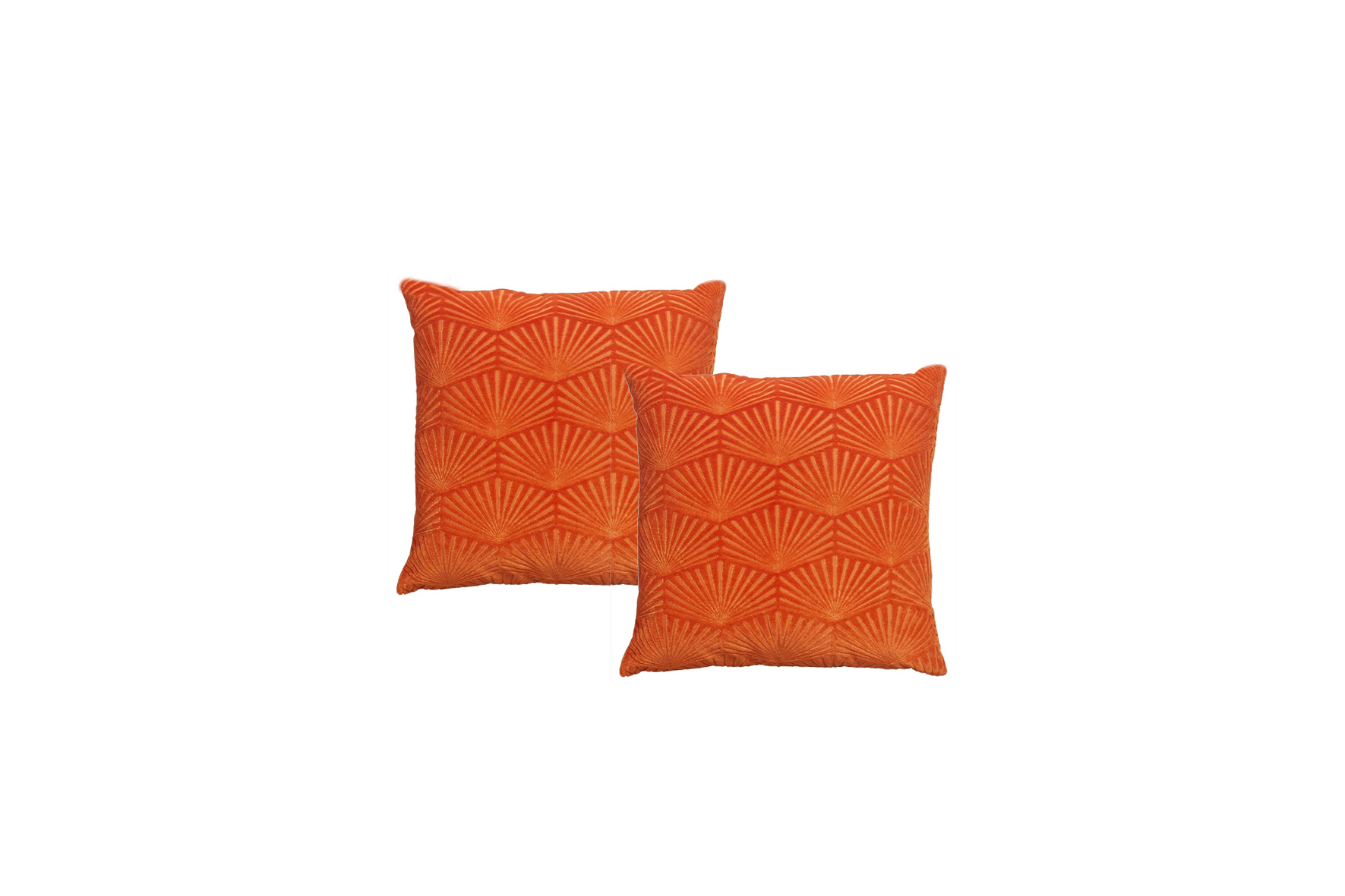 Sierkussen | Oranje sierlijk design L45xB45