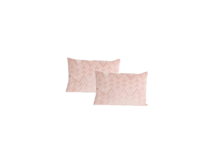 Sierkussen | Oud roze met print L60xB40