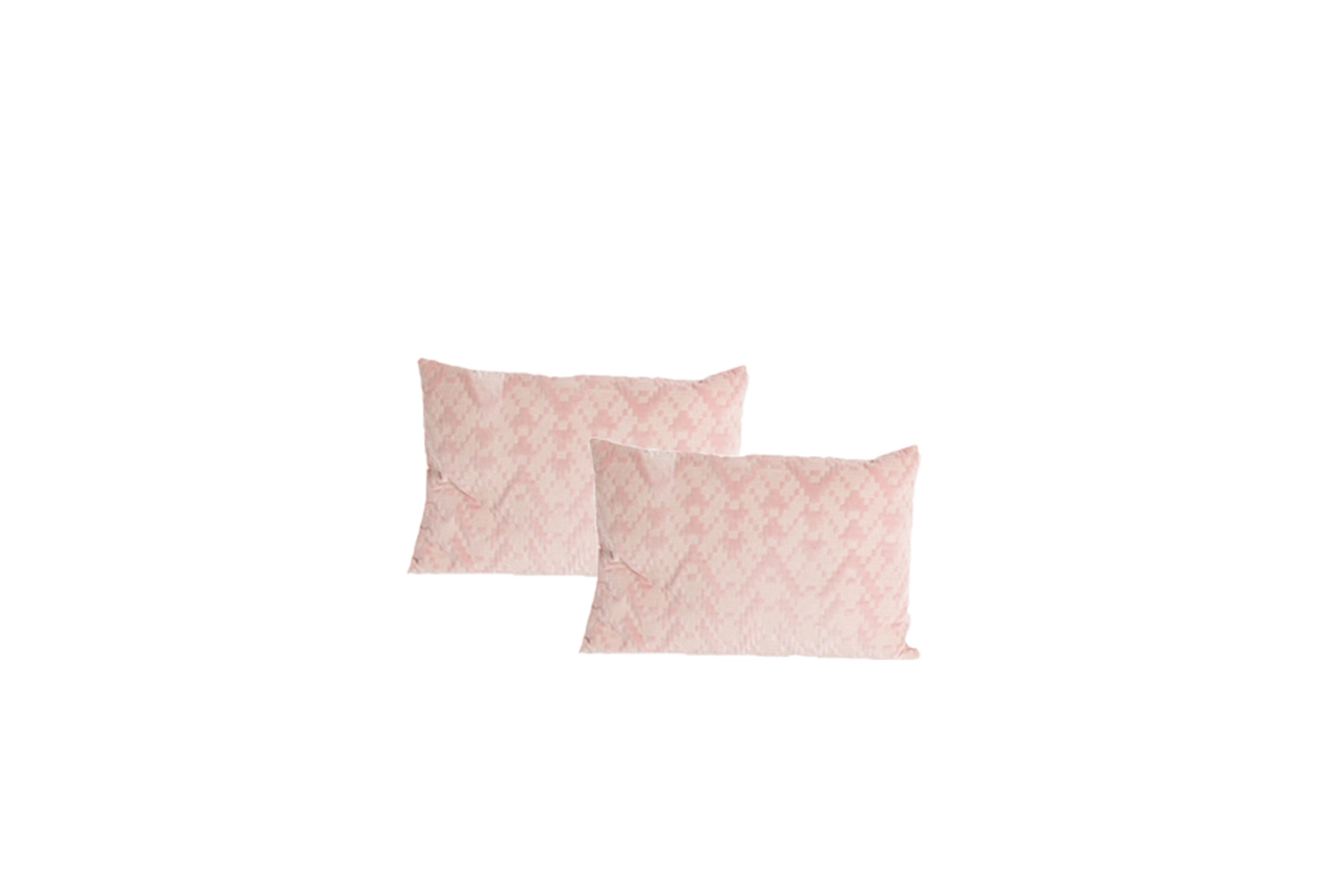Sierkussen | Oud roze met print L60xB40