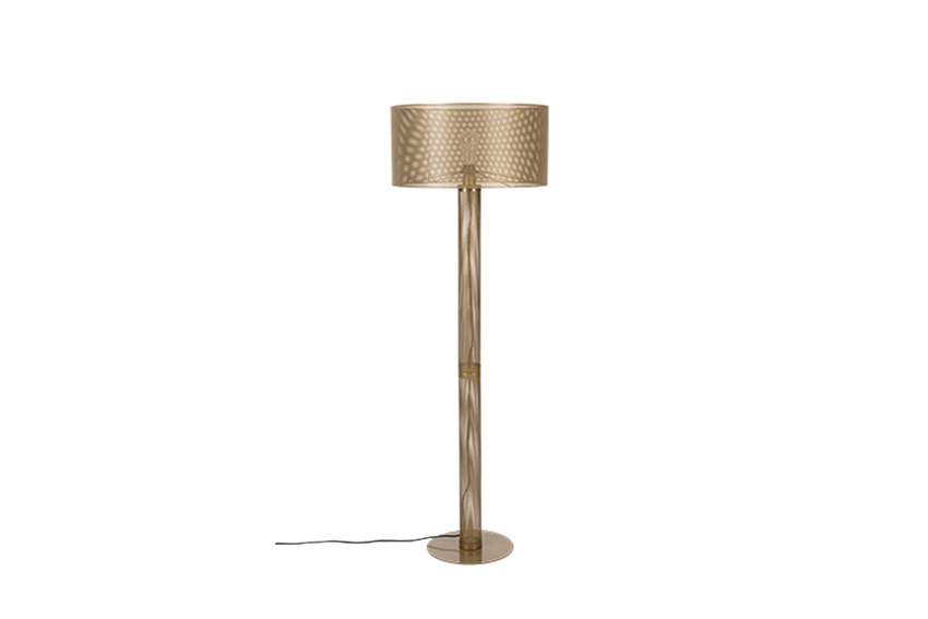 Cosmo Velvet staande lamp goud Ø50xH150