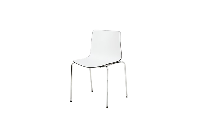 X | Stoel zwart/wit L54xB54xH81