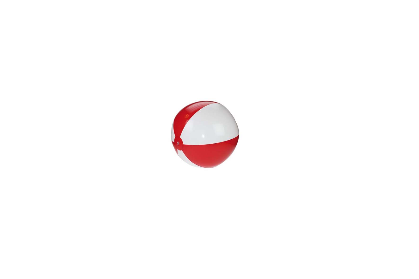 Strandbal rood/wit Ø33,5