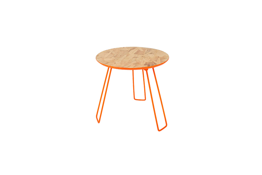 Urban bijzettafel oranje Ø40xH36