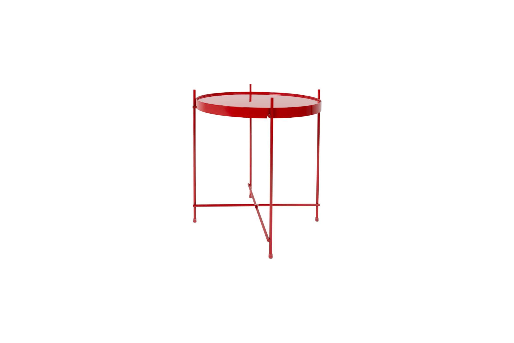 Urban bijzettafel rood Ø43xH45