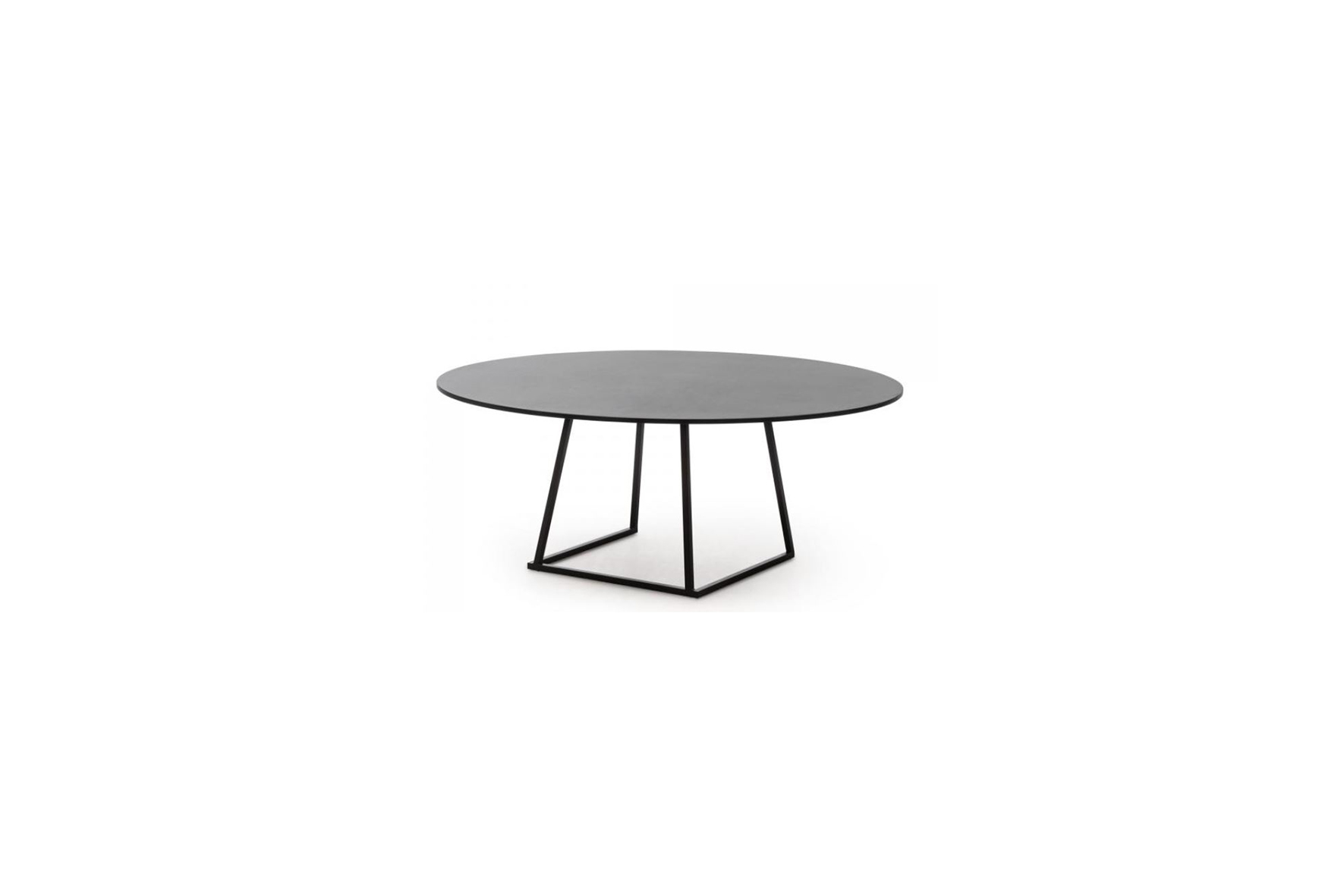 Urban dinertafel zwart aluminium rond Ø180xH74