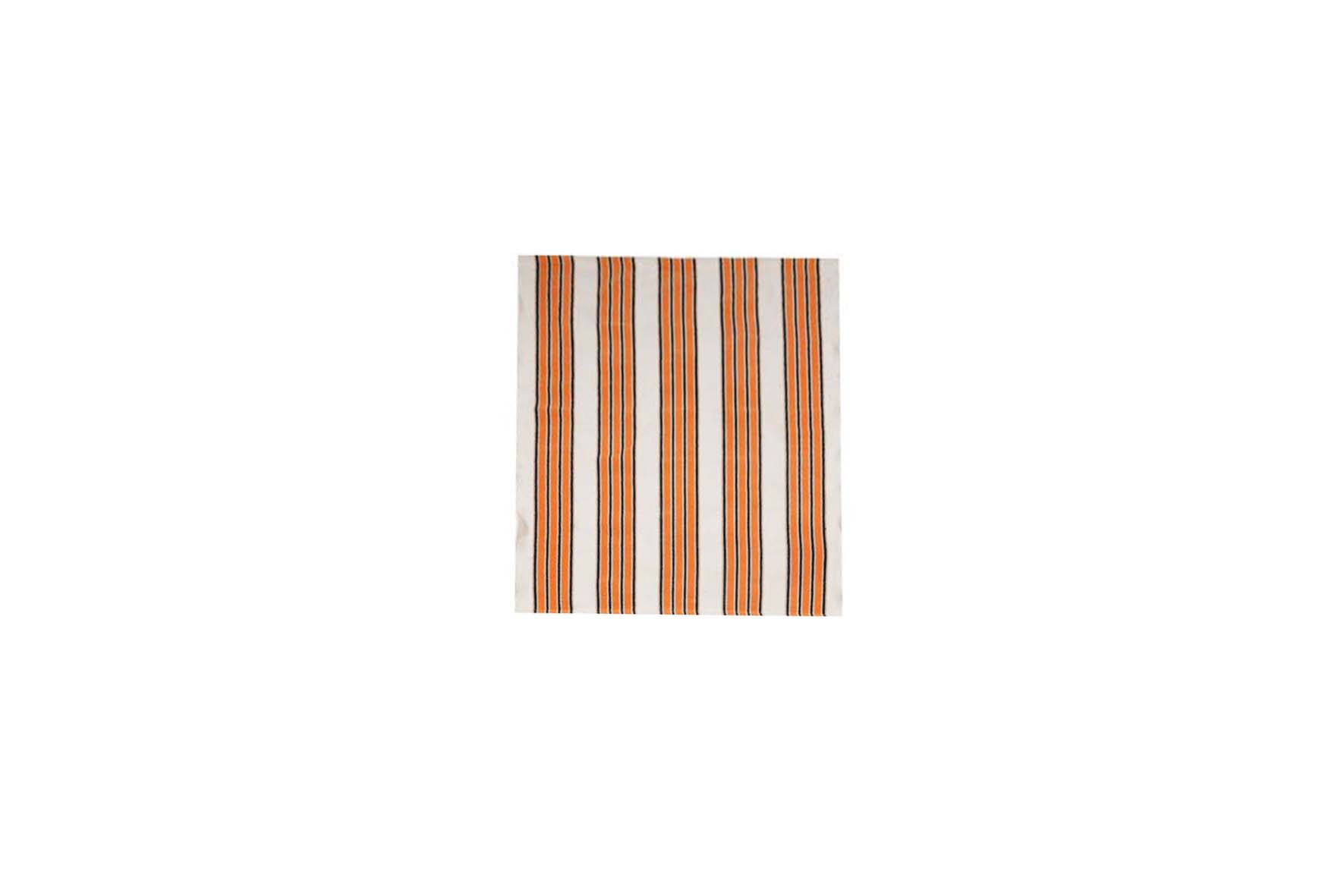 Vloerkleed | Oranje gestreept L155xB115