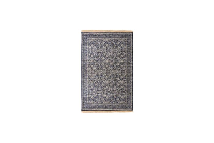 Vloerkleed L | Vintage blauw met franjes L230xB160