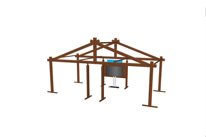 Wonderwood huis L880xB425xH445 (set)